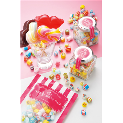 candy SHOW TIME ソフトパック入り55g(フルーツMIX)｜業界最安値·要見積、販促品王国 販促品やノベルティ、粗品、景品の卸売りサイト